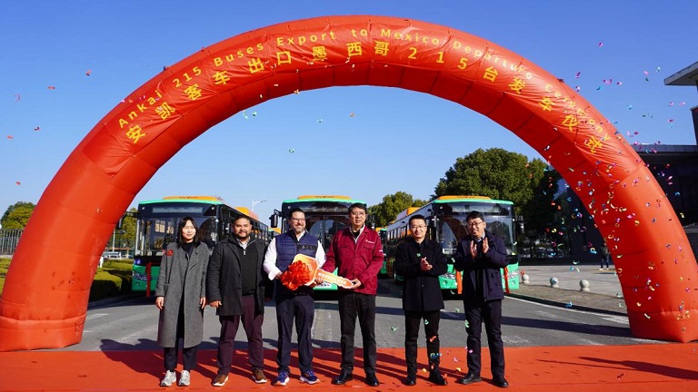 بداية العام الجديد بأول نجاح في التصدير! ٢١٥ حافلة أنكاي تُوسّع السوق المكسيكية